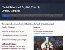Tablet Screenshot of christreformedbaptist.org